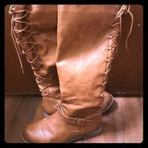 JustFab lace up boots
